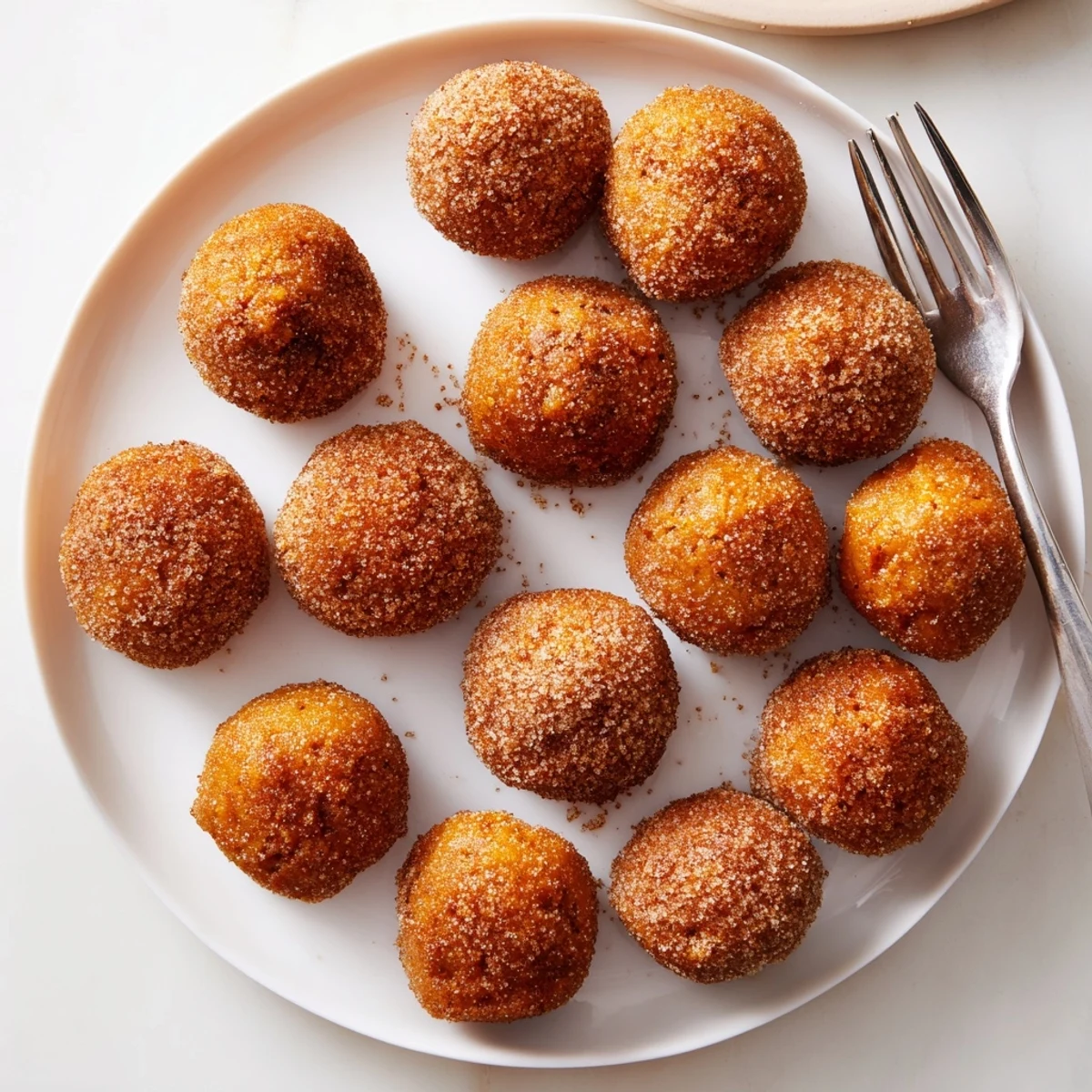 Delicious bite-size pumpkin muffin balls, spiced just right for festive snacking.  