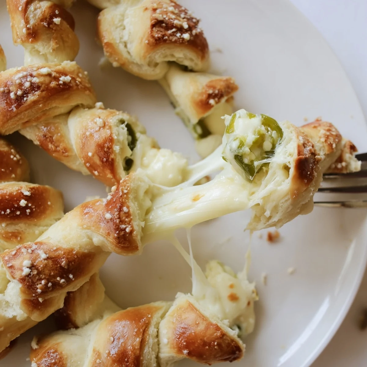 Deliciously baked Cheesy Jalapeño Pretzel Cake Sticks, bursting with flavor and cheesy goodness.