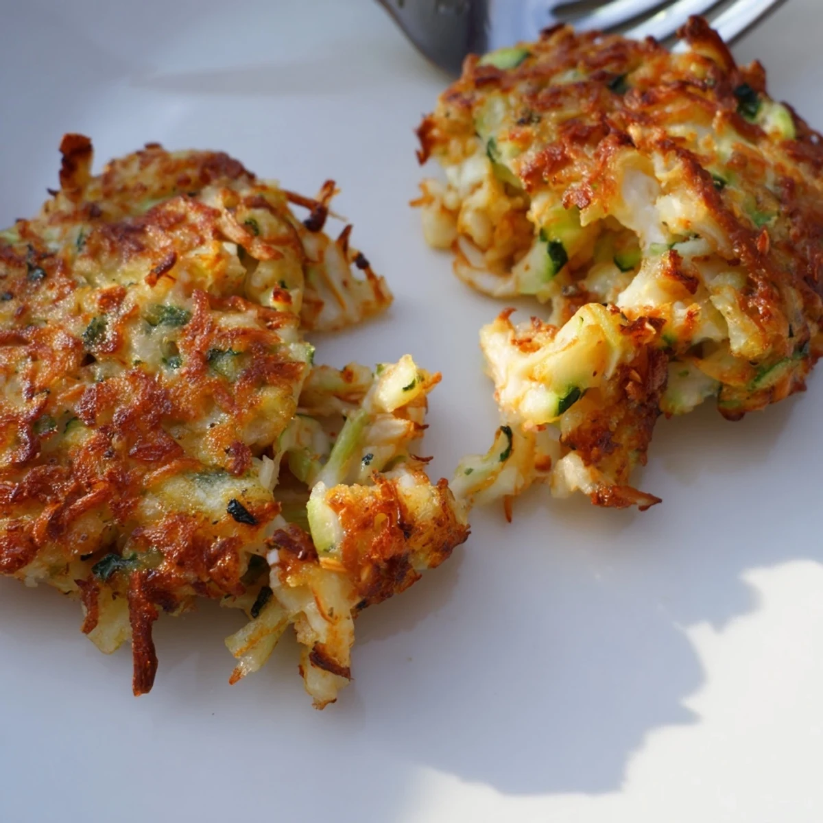 Savory Buffalo Chicken Pickle Soda Fork Cakes served with creamy ranch dressing.  