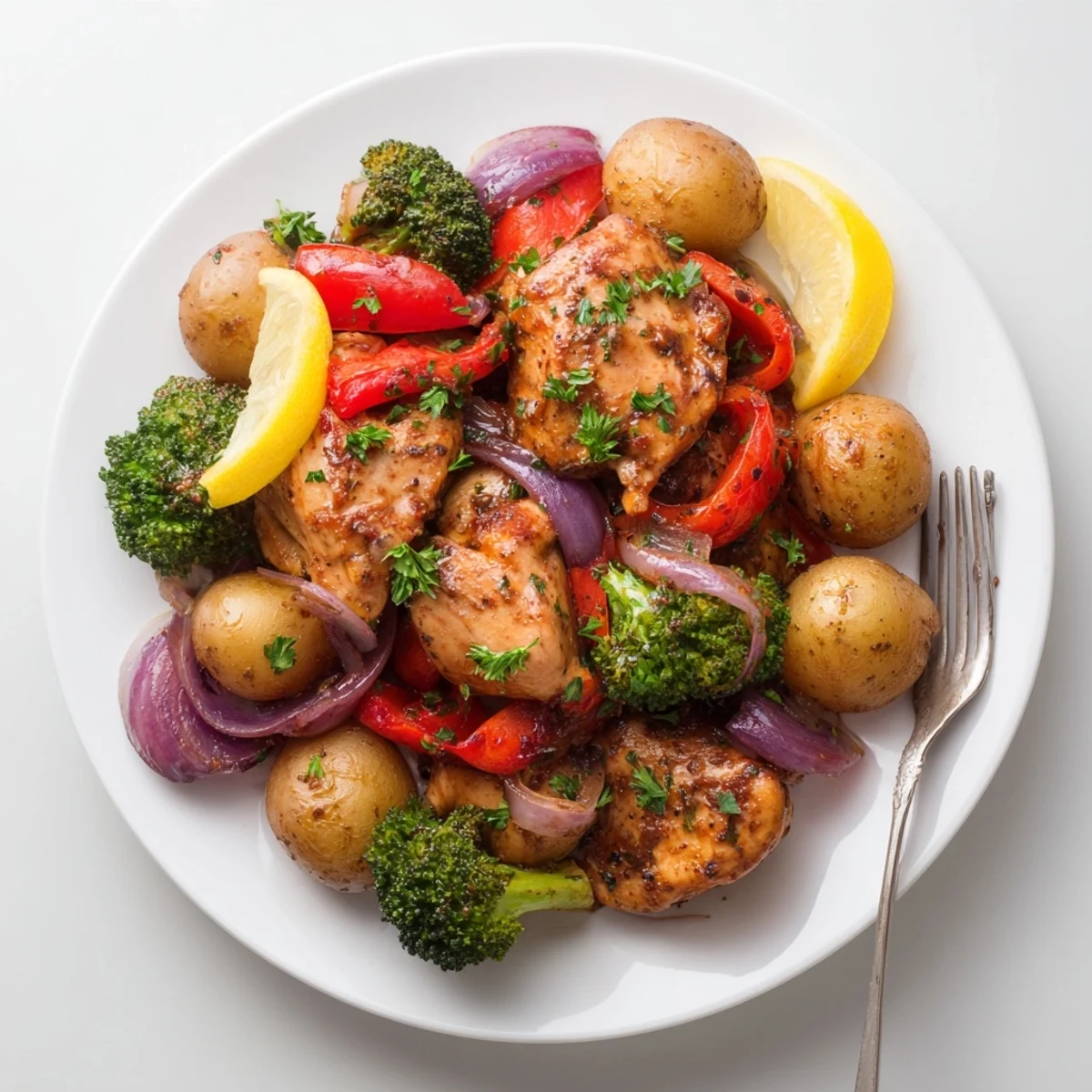 Aromatic Lazy Gourmet Chicken & Vegetable One-Pot bursting with flavors, perfect for weeknight dinners.  