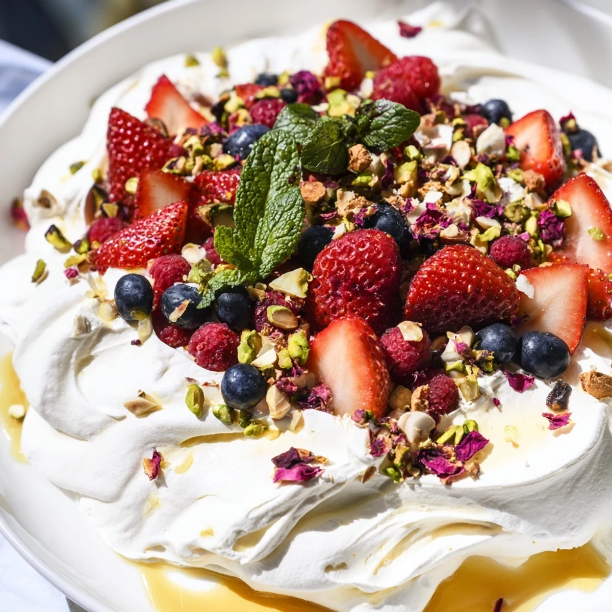 Eye-catching Butter Board Dessert with colorful fruits and nuts, perfect for sharing at gatherings.