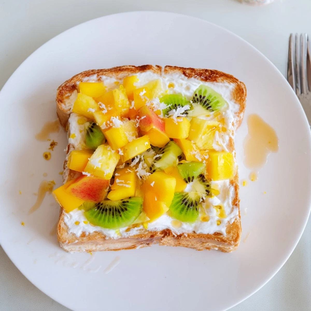 Yogurt Custard Toast Tropical