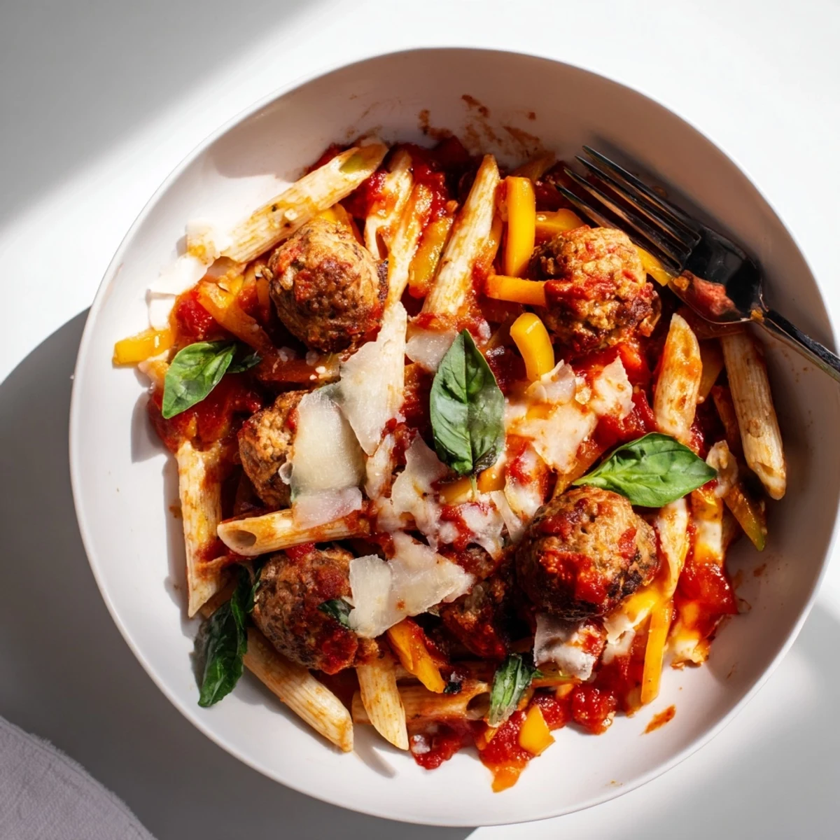 Italian Meatball Pasta Skillet #105