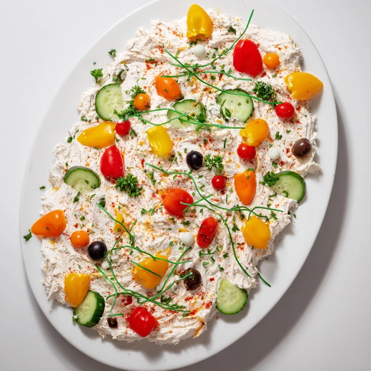 A delightful view of the Christmas Lights Appetizer Spread, perfect for holiday entertaining with vibrant colors.