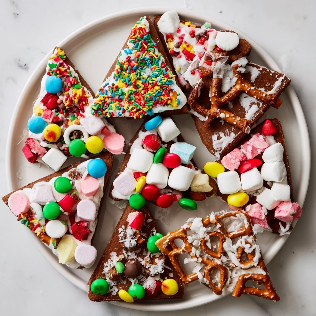 Imagine this delightful Gingerbread House Board: fragrant gingerbread, piled high with colorful candies and inviting decorations.