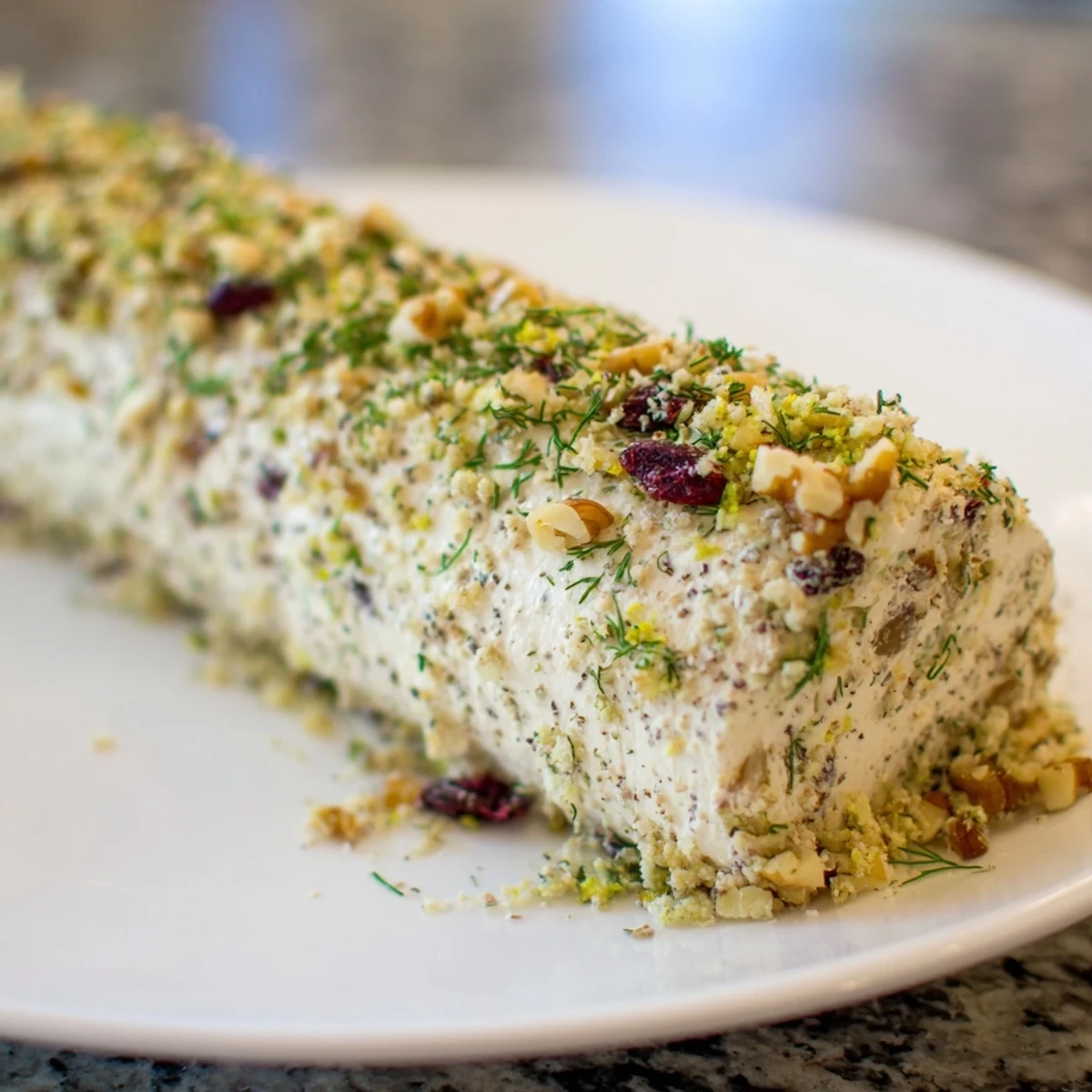 Get ready for the holidays with this Winter Snowdrift Goat Cheese Log, perfect for gatherings.