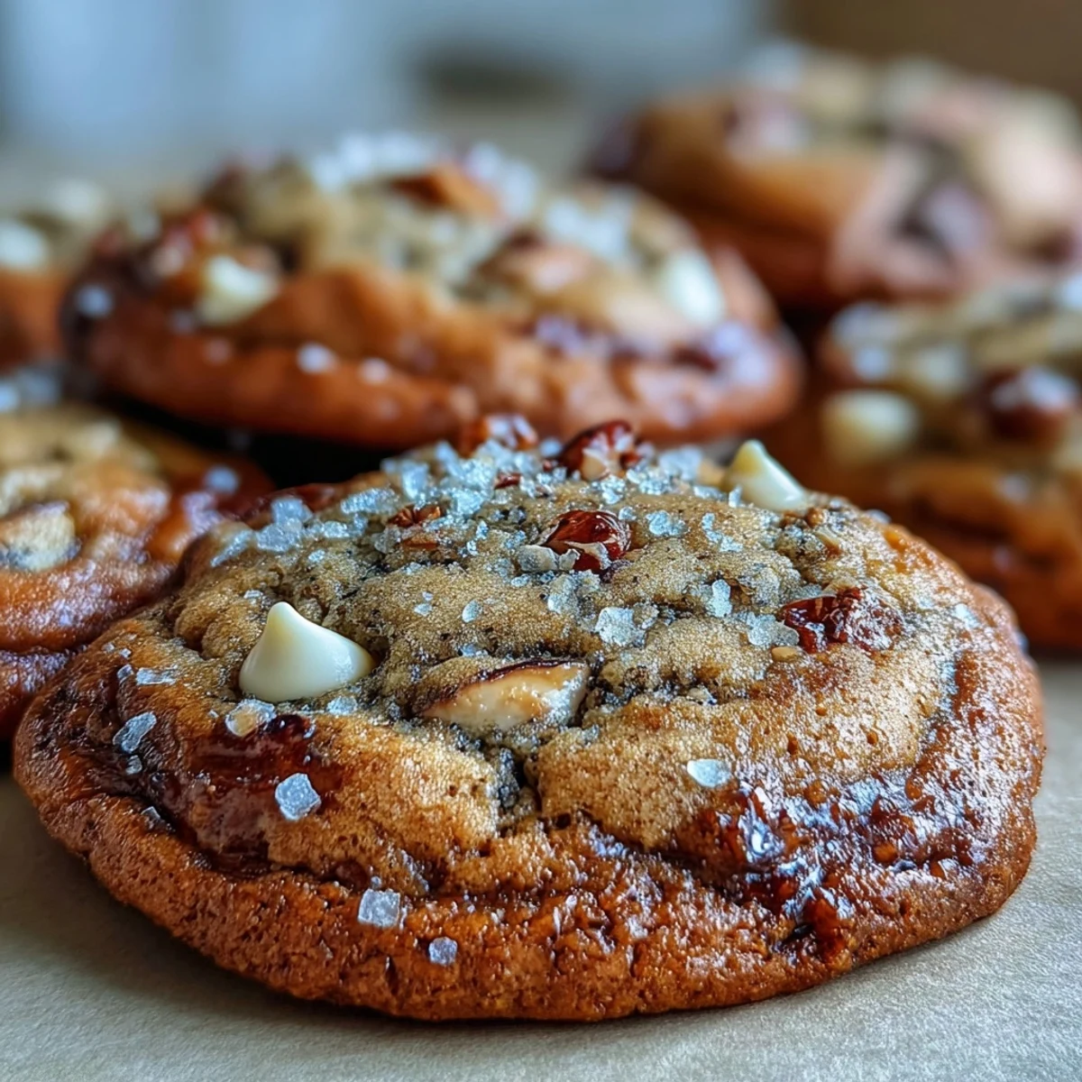 Warm Brown Butter Hojicha & Earl Grey Cookies served with tea for an elegant pairing.