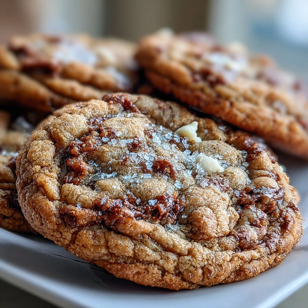 Golden Brown Butter Hojicha & Earl Grey Cookies showcasing a soft texture and aromatic fusion.