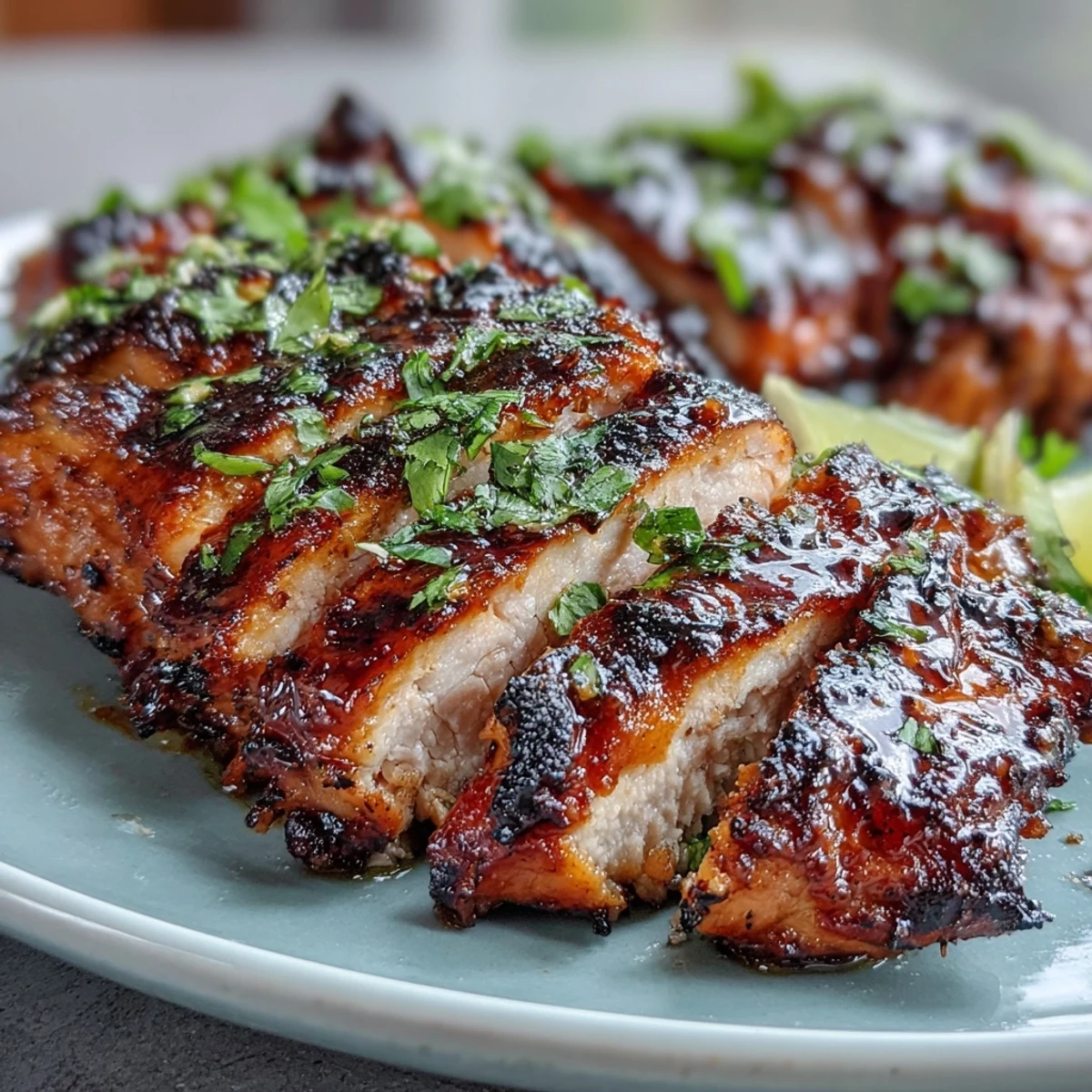 Light and refreshing cucumber noodle salad with chili-lime grilled chicken, loaded with fresh vegetables and zesty lime dressing for a healthy summer dinner.
