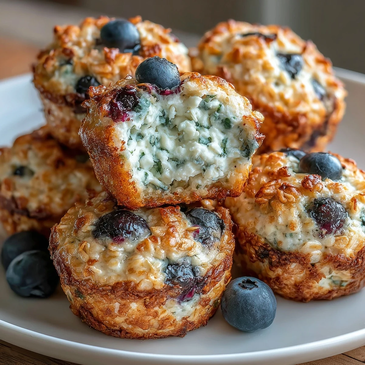 Bright and zesty mini cottage cheese blueberry bites, packed with oats and lemon for a light, protein-rich treat.