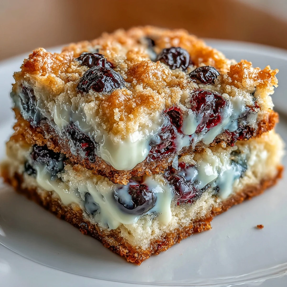 Chewy blondies packed with fresh blueberries and a rich white chocolate base, ideal for picnics and parties.