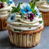 Spring Cupcakes Edible Flowers