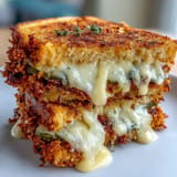 Tangy fried pickles meet gooey cheese in this ultimate grilled cheese sandwich.