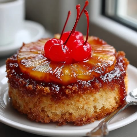 Golden Pineapple Upside Down Sugar Cookies with glistening cherries and caramelized brown sugar topping.