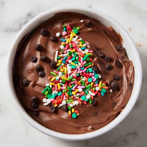 Festive Tree Brownie Dip, creamy and swirled, perfect for dipping graham crackers at a holiday dessert table.