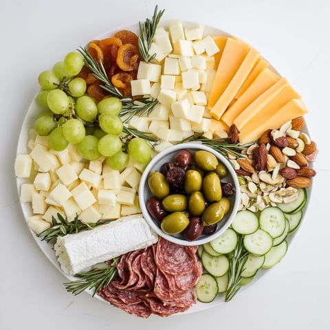 Book Club Pairing Platter: A tempting, visually stunning platter with cheeses and meats, ready for your book club.