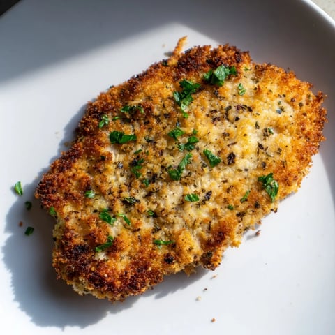 Golden, crispy Parmesan chicken cutlets, freshly baked and ready for a delicious meal tonight.