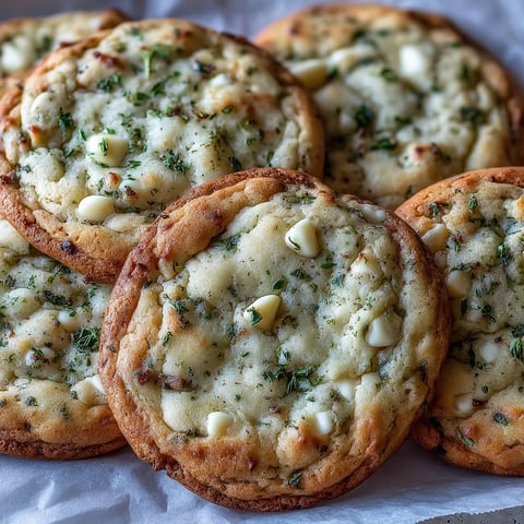 Freshly baked Hojicha White Chocolate Cookies on a cooling rack, showcasing their crinkled edges and creamy white chips.