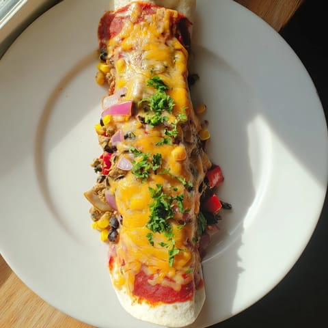 Farmers Market Vegetarian Enchiladas