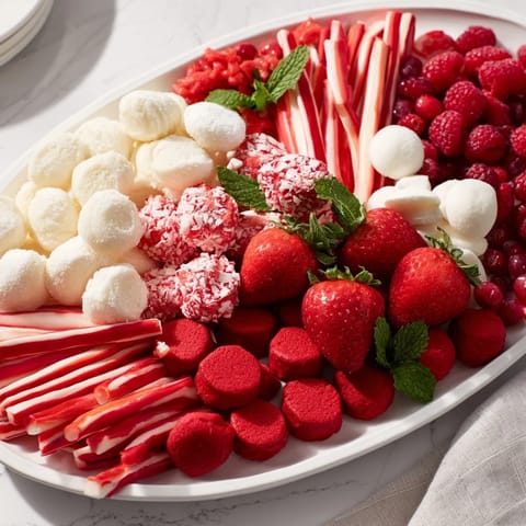 Candy Cane Striped Platter #277