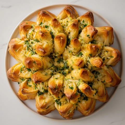 Star Shaped Garlic Bread #321