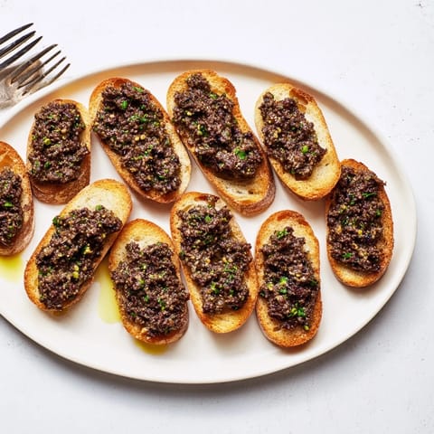 Black Olive Tapenade Crostini