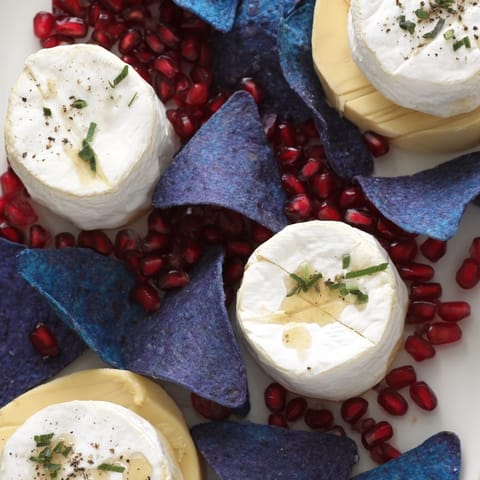 Get your party started! The Stepping Stones recipe showcases colorful cheeses ready to enjoy.