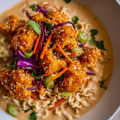 Buffalo Cauliflower Ramen Bowl #428