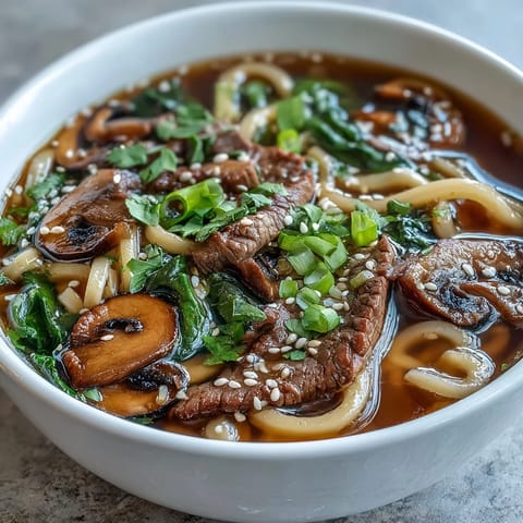 Mini hot pot bowls filled with steaming broth, tender beef, and fresh vegetables for a cozy and customizable meal.  