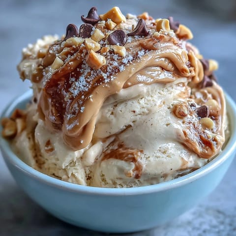 Scoopable 4-Ingredient Peanut Butter Banana Ice Cream, perfectly blended and ready to enjoy.