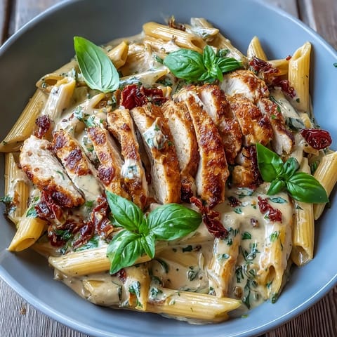 Creamy Marry Me Chicken Pasta with sun-dried tomatoes, ready to be devoured.