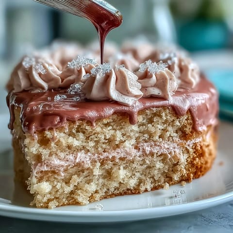 Blush Bridal Shower Rosé Velvet Cake with shimmering gold drip.