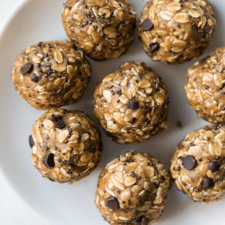 Creamy Peanut Butter Espresso Energy Balls: An easy no-bake snack, ready to enjoy.