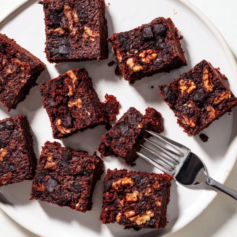Decadent zero-waste brownies made from leftover nut-milk pulp and coconut oil.