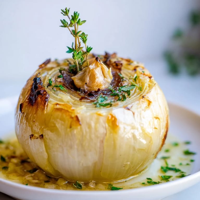 Meltingly soft Onion Boil glistening with butter and herbs, a perfect vegetarian side or appetizer.