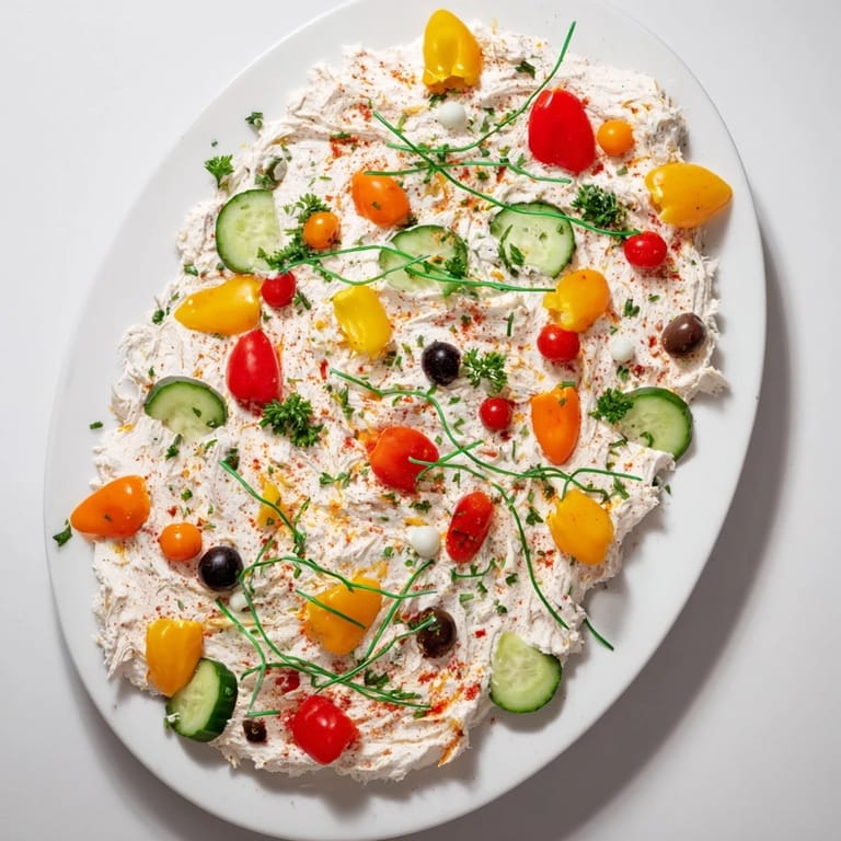 A delightful view of the Christmas Lights Appetizer Spread, perfect for holiday entertaining with vibrant colors.