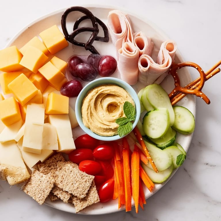 A beautifully arranged Gallop & Graze board featuring cheese, meats, crackers, and fun horse-themed details.