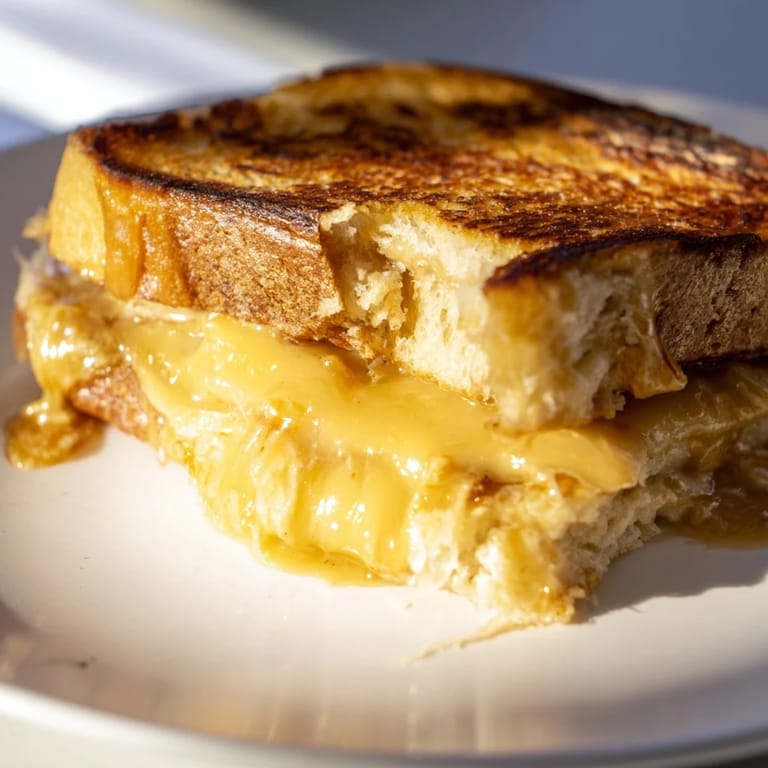 Sharp cheddar and spicy honey-chipotle butter elevate this easy, delicious grilled cheese sandwich recipe.