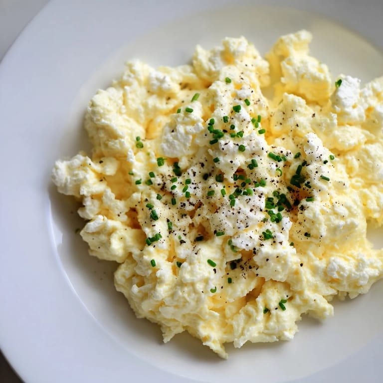 Enjoy delicious and easy Cottage Cheese Scrambled Eggs: a protein-packed and satisfying meal.