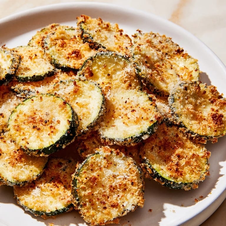 These homemade Zucchini Chips offer a satisfying crunch, a great vegetarian alternative to potato chips.