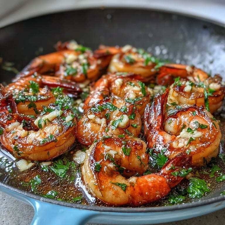 2. Succulent garlic butter prawns cooked to perfection, with a golden sauce perfect for dipping crusty bread or serving over pasta.  