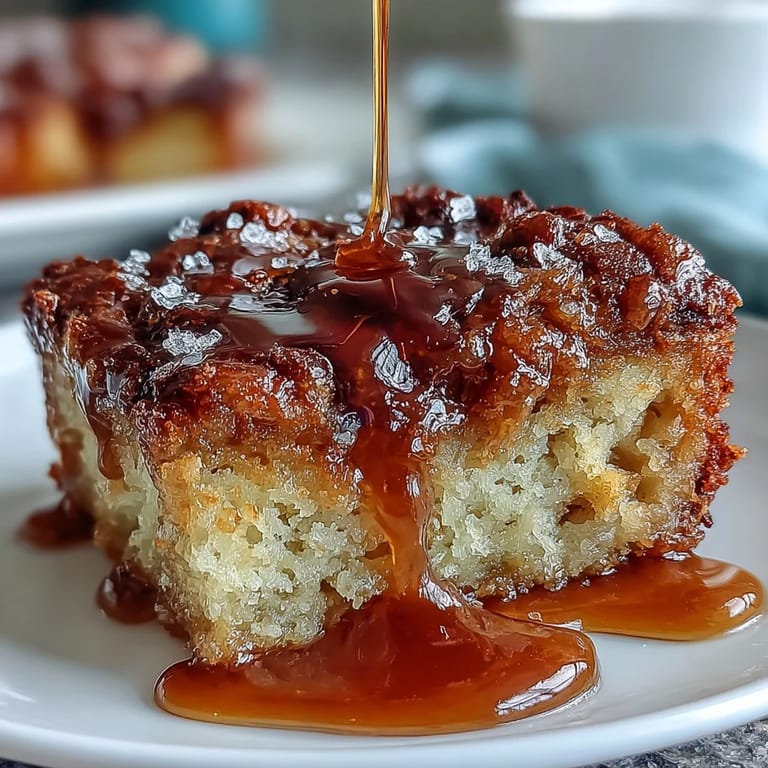 Elegant dandelion honey cake drizzled with lemon glaze, showcasing golden crumb and glossy citrus finish.