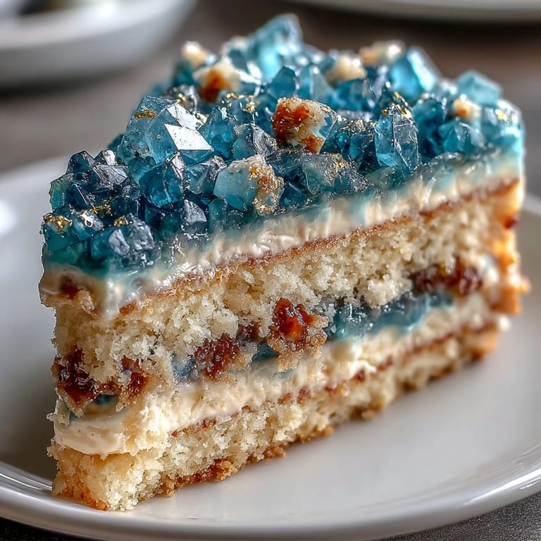 Teal and Gold Geode Graduation Cake: a creative, eye-catching centerpiece with shimmering rock candy crystals and metallic gold highlights, perfect for honoring graduates in style.