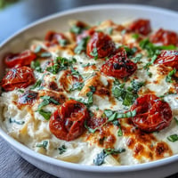 Creamy baked feta pasta with burst cherry tomatoes, a delicious Mediterranean comfort food.